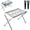 Grey, variant on Dog Grooming Hammock with Stand Pet Sling Harness Metal Frame 23.6 x 13 x 15.7 In for Cats and Small Dogs Bathing Nail Trimming Helper