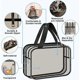 thumbnail image 3 of Transparent Toiletry Bag, Wet and Dry Separation PVC Makeup Cosmetic Bag, Large Capacity PVC Wash Bags with Handles for Women Girls, 3 of 5