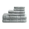 thumbnail image 3 of Madison Park Silver Bathroom Towel Set, Cotton 6-Piece Towels Set, Highly Absorbent, Quick Dry, Soft Lightweight Bath Towels, Hand Towels, Wash Towels, 3 of 8