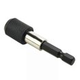 thumbnail image 5 of 2pc 50/60mm Drill Chuck Screwdriver Impact Driver Keyless Adaptor 1/4in Hex Shank Drill Bit Quick Change Convertor Adapter Tool, 5 of 5