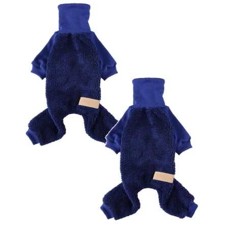2Pack Offer Countdown! Winter High Neck Jumpsuit Soft Warm Sweater For Cold Weather Material: Size: For Small Medium Large Pet Clothes Birthday Gift For Pet Dog Cat S
