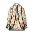 thumbnail image 3 of Butterfly and Flower Pink Pattern Backpack for School, Cute School Bag with Adjustable Shoulder Straps and Padded Back, 15.3"x11"x7.1", 3 of 5