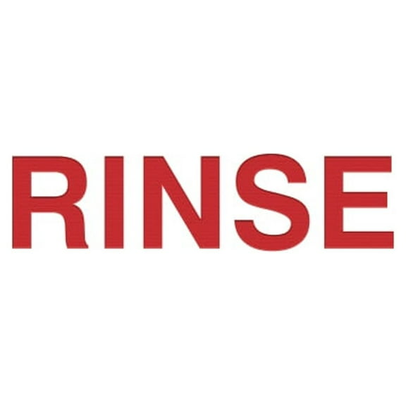 Basic Rinse Sign (White/Red) - Medium