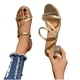 thumbnail image 4 of Amzcrzy Zapatos de mujer,Zapatos de mujer,Zapatillas de mujer, Sandalias romanas de tacón grueso para mujer, de moda, transparentes y con diamantes de imitación. Sandalias Mujer Zapatillas De Casa, 4 of 4