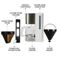thumbnail image 6 of Kenmore 1.8L Chrome Tone 12 Cup Digital Programmable Drip Coffee Maker, White, 6 of 8