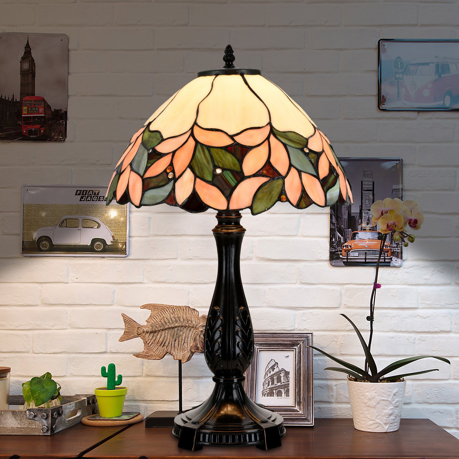 victorian rose table lamp