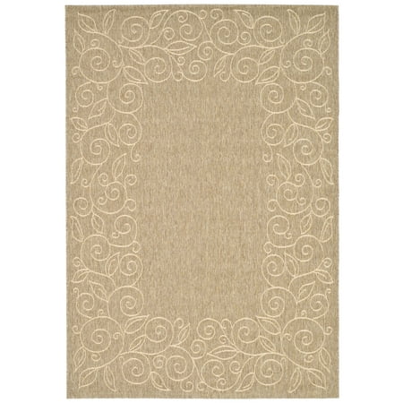 - Safavieh Courtyard Chole Floral Bordered Indoor/Outdoor Area Rug