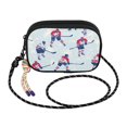 thumbnail image 2 of FORMRS Mini Crossbody Bag for Women Adjustable Rope Shoulder Casual Phone Purse, Blue Ice Hockey, 2 of 7