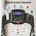 thumbnail image 3 of SLOK 2.5HP Folding Treadmill, 7.5MPH Running Machine with 12 Programs & LCD Display, Compact Exercise Equipment for Home Gym, Black, 3 of 7