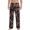 thumbnail image 2 of Picia Coffee Bean Mens Soft Woven Cotton Elastic Waistband Sleep Pajama Pant Lounge Sleep Pant With Pockets And Drawstring-XX-Large, 2 of 9
