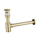 thumbnail image 4 of Desagüe de desagüe para lavabo, moderno, montado en la pared, con accesorio antibloqueo y olores. Oro, 4 of 6