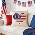 thumbnail image 2 of SLYNSHome 250th Anniversary Decorative Throw Pillow Case Vintage Independence Day Throw Pillow Covers American Flag Star Cushion Cover Home Decor, 2 of 7