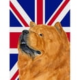 thumbnail image 1 of Chow Chow avec Drapeau Britannique Union Jack Taille Jardin, 1 of 1