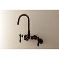 thumbnail image 2 of Kingston Brass Wall-Mount Clawfoot Tub Faucets With Oil Rubbed Bronze AE81T5, 2 of 5
