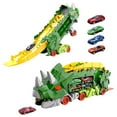capino Dinosaur Truck Toys for Kids, Transforms with Race Track Set