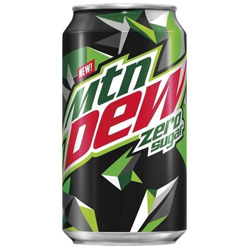 Mountain Dew Zero Sugar Soda, 12Oz Cans (12 Pack) - Pack of 2