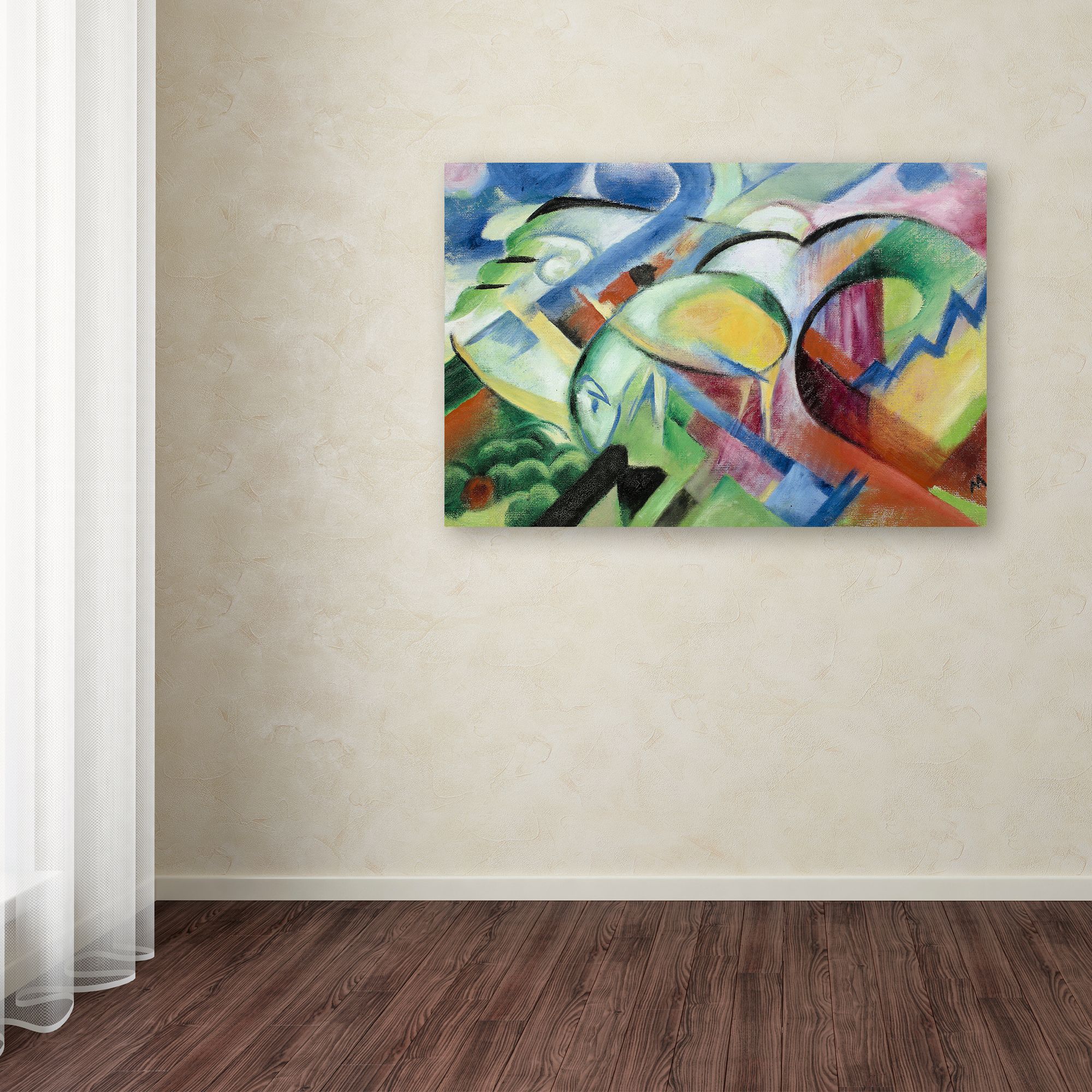 Trademark Fine Art 'The Sheep' Canvas Art by Franz Marc