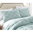 thumbnail image 2 of Chezmoi Collection Berlin 3-Piece Pinch Pleated Pintuck Duvet Cover Set, 2 of 4