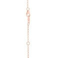 thumbnail image 3 of JewelStop 14k Rose Gold Diamond Cut/ Textured Finish Lite Rolo Double Extendable Chain, Lobster Clasp - 18" Total length, jump ring at 16" and 17"., 3 of 4