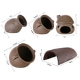 thumbnail image 5 of Kripyery Aquarium Decoration Various Shape Fish Breeding Ceramic Fish Tank Shelter House Aquarium Supplies, 5 of 8
