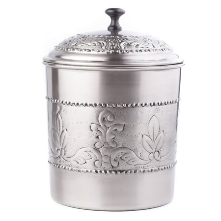 Old Dutch Antique Embossed Victoria Cookie Jar with Fresh Seal Cover