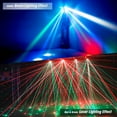 thumbnail image 3 of HOLDLAMP Indoor Truss or Wall Mounted Sound Activated DMX512 RGBW LED Spider Moving Head Stage Light, 3 of 10
