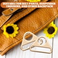 thumbnail image 5 of Qnmwood 10pcs Triangle Ring Buckle for Backpack Strap Craft - Golden Zinc Alloy, 5 of 6