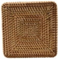 thumbnail image 4 of 2X Hand-Woven Wicker Straw Storage Basket Portable Four Compartment Classification Storage Fruit Basket Home Storage C, 4 of 8