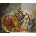 thumbnail image 2 of Francesco Lorenzi 17x15 Gold Ornate Wood Frame and Double Matted Museum Art Print Titled - The Continence of Scipio, 2 of 4