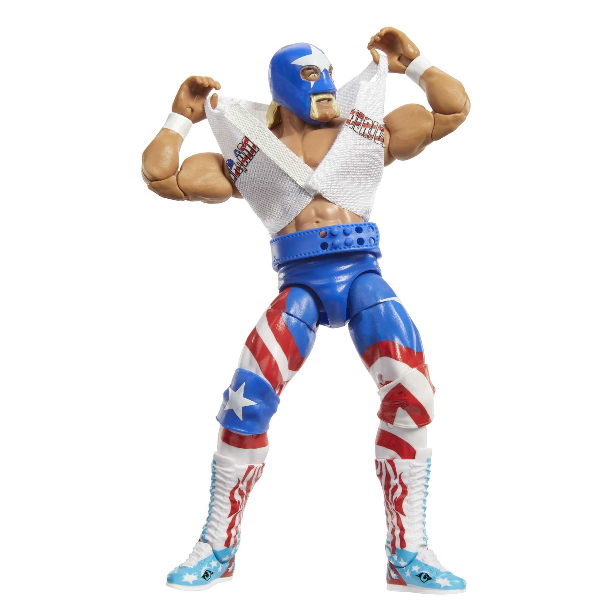 WWE Elite Collection Mr. America Action Figure with Accessories, Posable Collectible (6-inch)