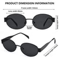 thumbnail image 5 of Gafas de Sol Retro Ovaladas DIMENSIP con Montura Dorada para Mujer y Hombre, 5 of 5