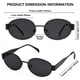 thumbnail image 5 of Gafas de Sol Retro Ovaladas DIMENSIP con Montura Dorada para Mujer y Hombre, 5 of 5