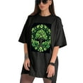 thumbnail image 3 of Plus Size Shirt for Women Black Tops for Women Short Sleeves Shirt for Women ST Patrick T Shirt Crewneck Shirt for Women S, 3 of 5