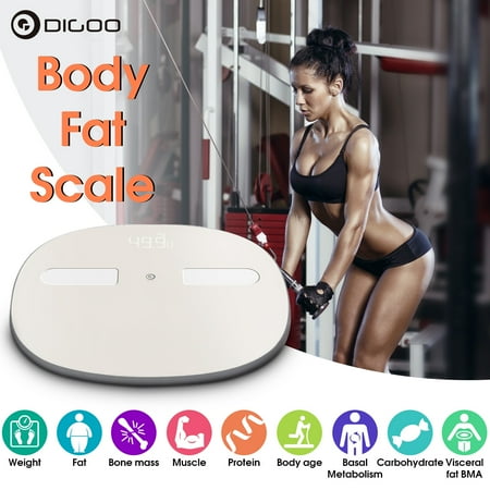 Health Care Phone Digoo Body Fat Weight Bathroom Scale LED Digital Smart bluetooth Phone APP Auto-sync Health & Personal Care Health Gym Analyse ()