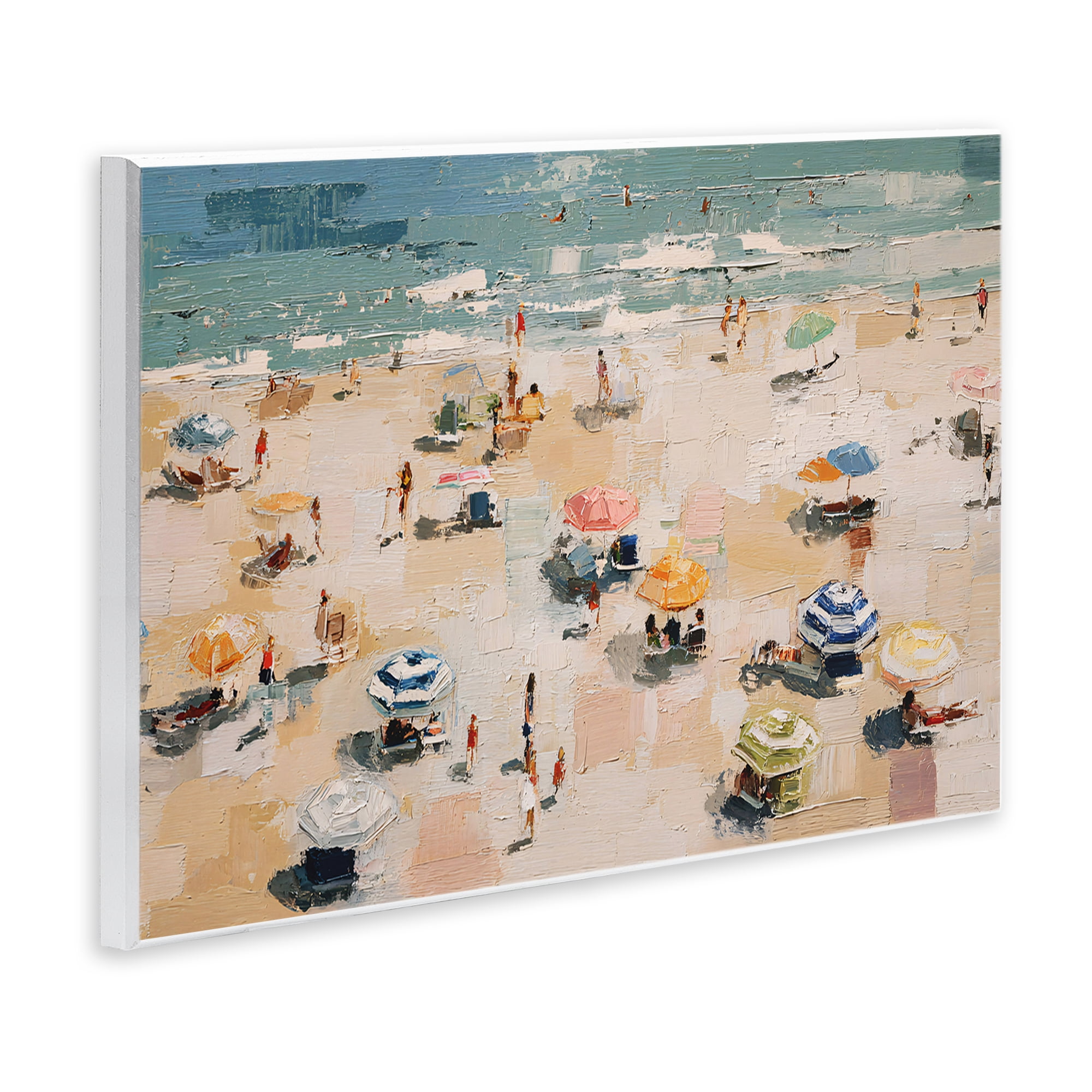 Stupell Industries Summer Beachgoers Expression Wall Plaque Art, design by Jacky Ngan
