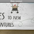 thumbnail image 6 of Ambesonne Cartoon Place Mats Set of 4, Words Hot Air Balloon, Standard Size, Coral Sky Blue, 6 of 6