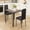 Gray-Soft Cushioned Seat, variant on Asofer 3-piece Dining Table and Chair Set, Space-saving Kitchen Dining Set for 2, Modern Compact Dining Set for Restaurant Studio Apartment, Grey