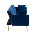 thumbnail image 3 of Yesurprise Modern Velvet Loveseat Sofa, 2 Seater Button Tufted Couch with Metal Feet for Living Room Bedroom Apartment, 3 of 8