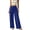 Blue, variant on Women's Solid Color Casual Drawstring Pants With Pockets Comfortable Loose Fit Trousers For Daily Outdoor Wear