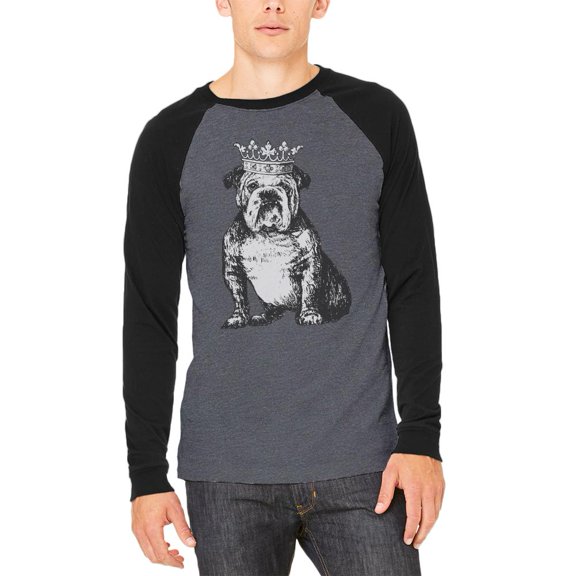 British Bulldog Crown Adult Long Sleeve Raglan T-Shirt
