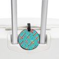 thumbnail image 3 of Easter Cross 2pcs PU Leather Round Bag Tags Suitcase Handbag Tags with Privacy Cover and Name ID Tag for Travel Luggage, Handbags, Backpacks, School Bags, 3 of 6