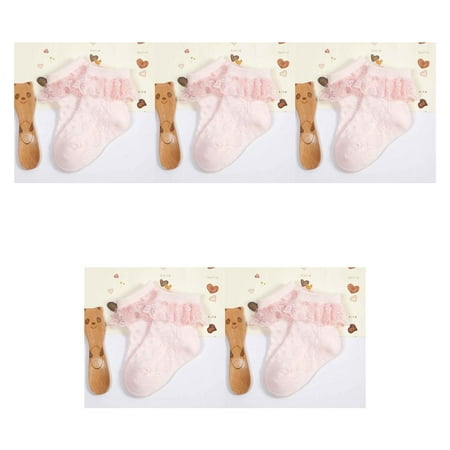 

5pcs Cute Baby Infant Lace Sock Girls Tiny Newborn Spanish Knitted Cotton Blend Socks