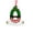 Green, variant on Qocolhg 26 Alphabet Ornaments for Christmas Tree Initial Letter Santa Claus Pendant with Santa Hat Mini Red Hanging Decorations for Christmas Tree Party Gifts DIY Decor, E