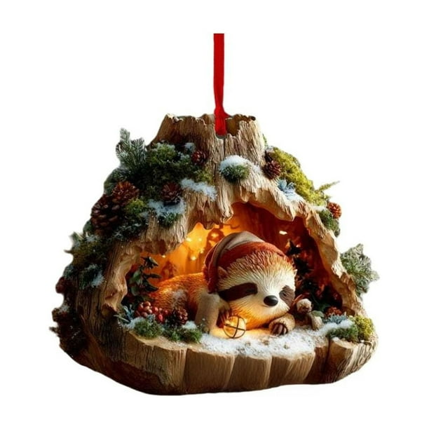 10cm Forest Animals Decoration Christmas Tree Pendant Holiday Gift