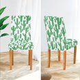 thumbnail image 3 of Yayeee 4 Pack Dining Chair Covers Stretch Parson Chairs Slipcovers Seat Protector, Cactus Pattern, 3 of 6