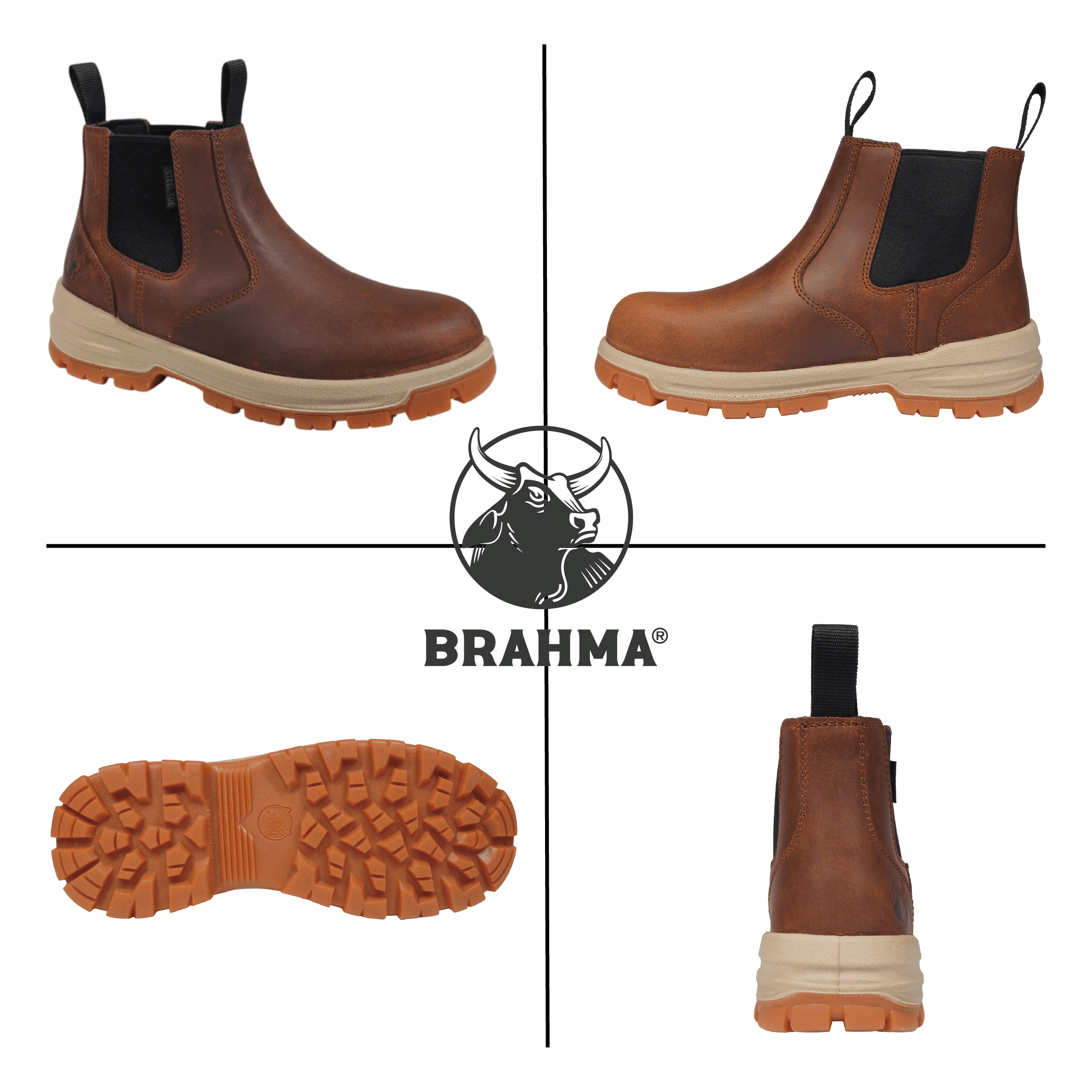 Brahma Women's Stone Path Steel Toe Work Boots