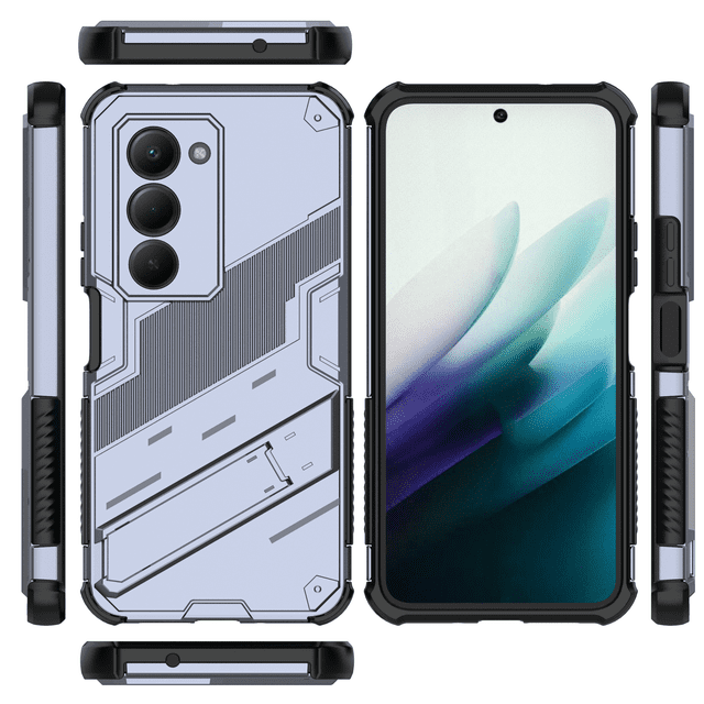 Funda GANGXUN Antigolpes para Xiaomi Redmi 15 4G con Soporte Invisible, Antihuellas y Protección Completa