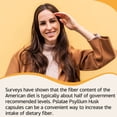 thumbnail image 4 of Psyllium Husk Caps - Soluble Fiber Supplement - Cleanses The Intestines, Improves Digestion, and Promotes Regular Bowel Movements - 120 Count, 4 of 5