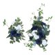 thumbnail image 1 of 2 piezas de flores de arco de boda, rosas artificiales, guirnalda de hojas verdes de granja F, 1 of 9