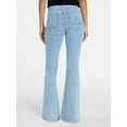 thumbnail image 5 of Time and Tru Women's Patch Pocket Flare Jeans, 31" Inseam, Sizes 0-22, 5 of 6